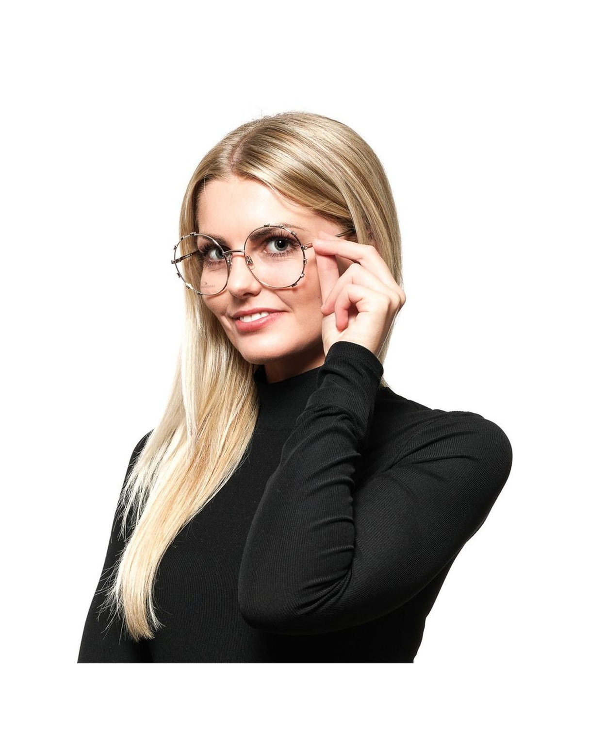 Swarovski Women's Full-Rim Silver Metal Optical Frames - One Size