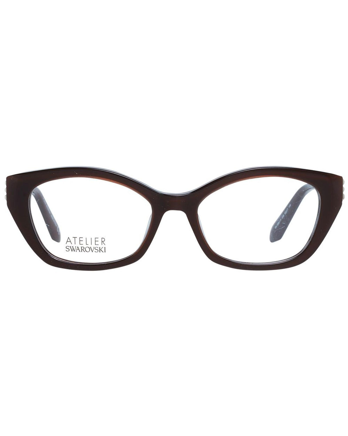 Atelier Swarovski Women's Full-Rim Brown Cat Eye Optical Frames - One Size