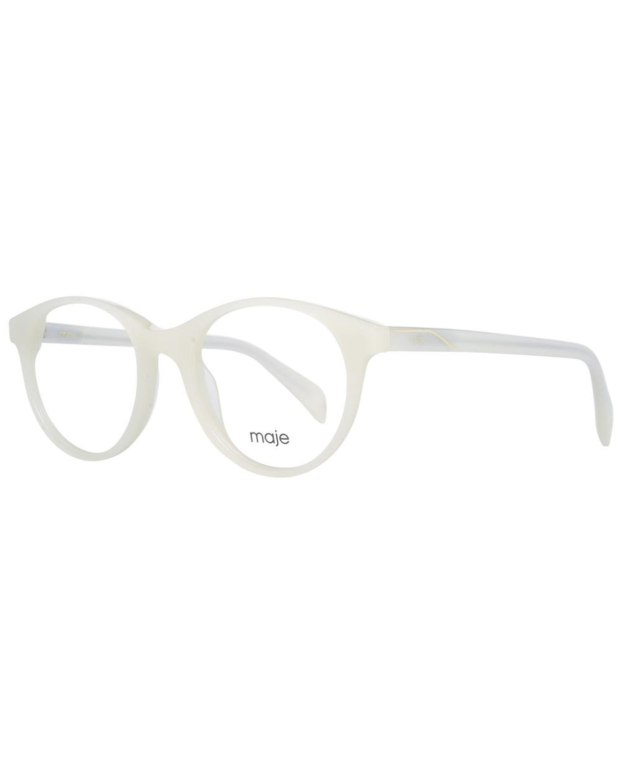 Maje Women's Round White Acetate Optical Frames - One Size