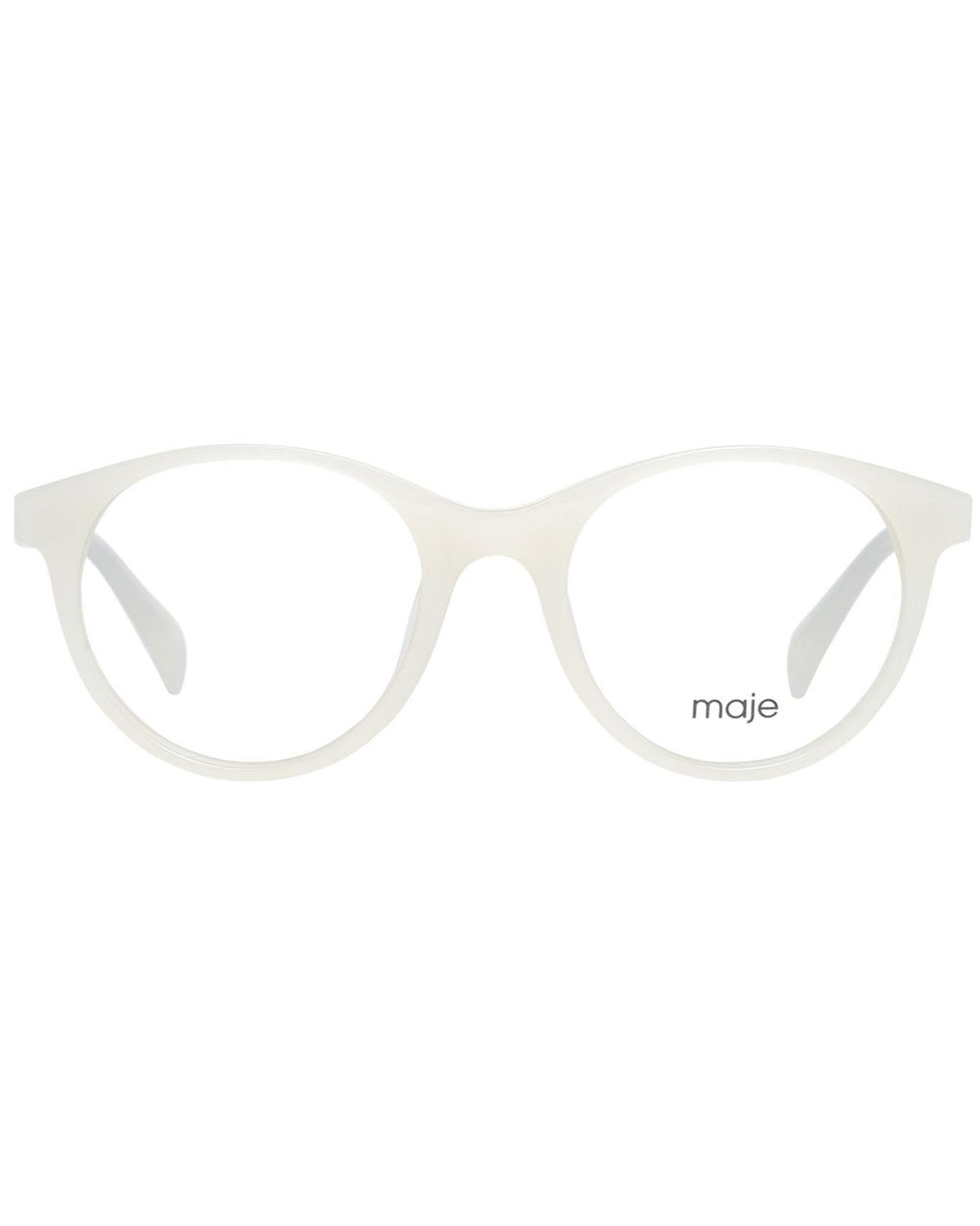 Maje Women's Round White Acetate Optical Frames - One Size