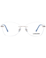 Longines Women's Rimless Blue Optical Frames - One Size - Front View