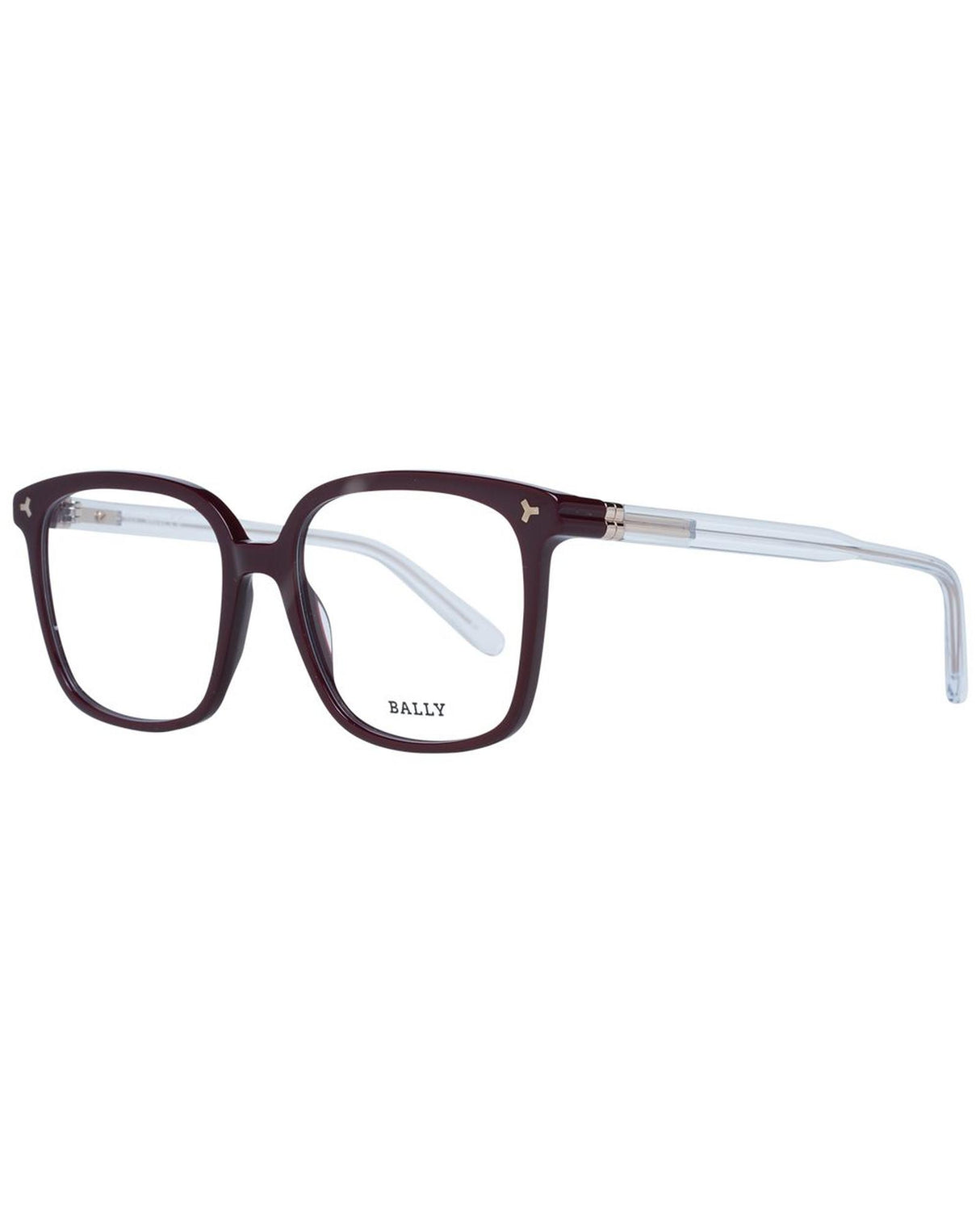 Bally Women's Square Burgundy Optical Frames - One Size