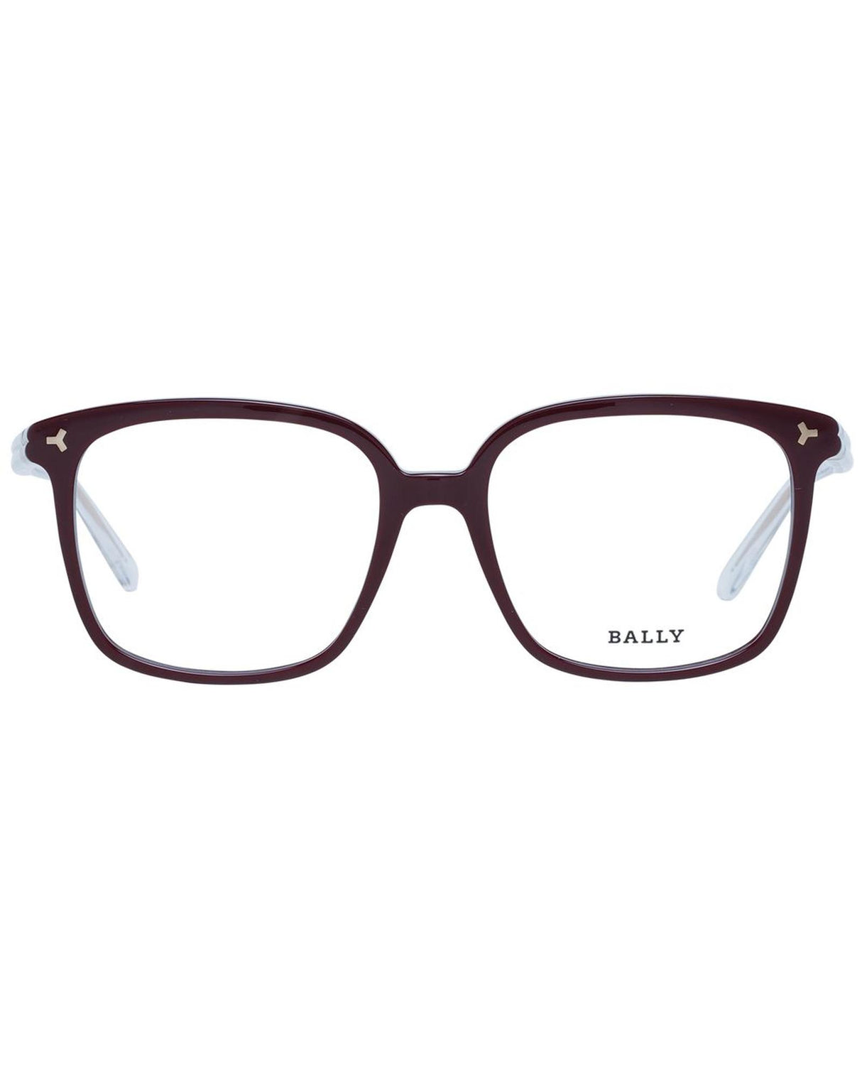 Bally Women's Square Burgundy Optical Frames - One Size