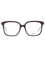 Bally Women's Square Burgundy Optical Frames - One Size - Front View
