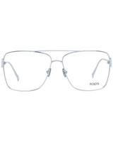 Tod's Women's Rectangular Silver Eyeglasses - One Size - Front View