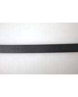 Dolce & Gabbana Men's Burgundy Leather Belt with Silver Buckle - 90 cm - Top-Down View