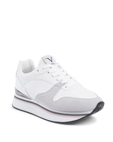 Synthetic Leather Rubber Sole Sneaker - 37 EU - Front View