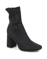 Fabric Ankle Boot with 9cm Heel - 36 EU - Front View