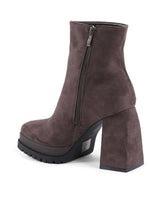 Fabric Ankle Boot with 10cm Heel - 36 EU - Side View