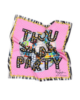 Party Silk Scarf - One Size - Front View
