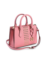 Tea Rose PVC & Polyester Women's Crossbody Bag - Compact Size - Front View