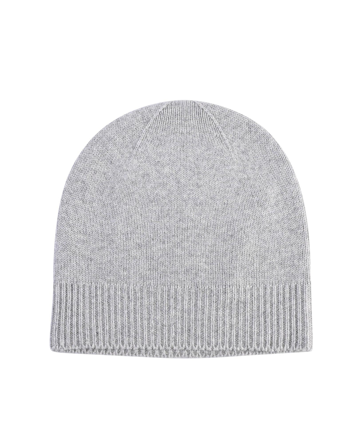 Edinburgh Crown Women's Cashmere Beanie Hat in Pearl Grey - One Size Luxury Accessory
