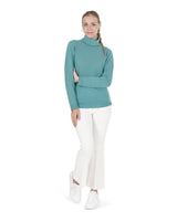 Premium Cashmere Turtleneck Sweater - L - Side View