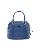Gucci GG Marmont Mini Blue Leather Handbag - One Size