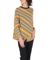 Wool Poncho - One Size - Front View
