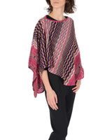 Wool  Poncho - One Size - Front View