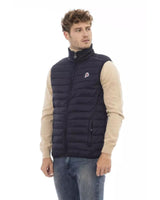 Invicta Men's 2XL Blue Quilted Polyamide Vest with Elastic Padding - Front View