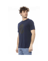 Invicta Men's Casual Blue Crew Neck T-Shirt - Size Small - Front View