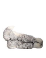 Dolce & Gabbana Women's White Fox Fur Neck Wrap Warmer Winter Scarf - One Size - Front View