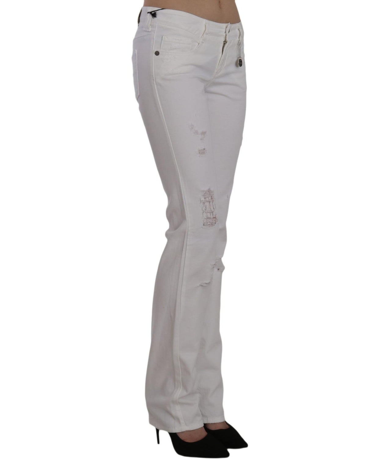CoSTUME NATIONAL CNC White Slim Fit Women's Jeans W30 US