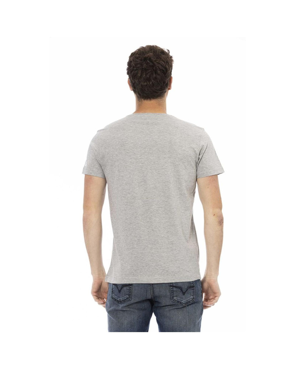 Trussardi Action Men's Stylish Gray Tee - Elevate Your Casual Chic - XL