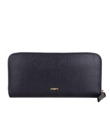 Ungaro Women's Elegant Black Leather Zip Wallet - One Size - Front View