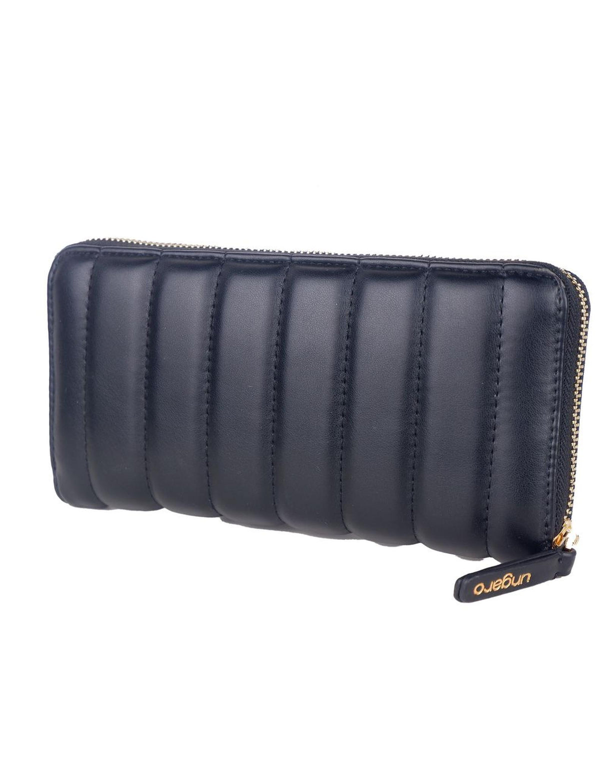 Ungaro Women's Quilted Black PVC Wallet - One Size
