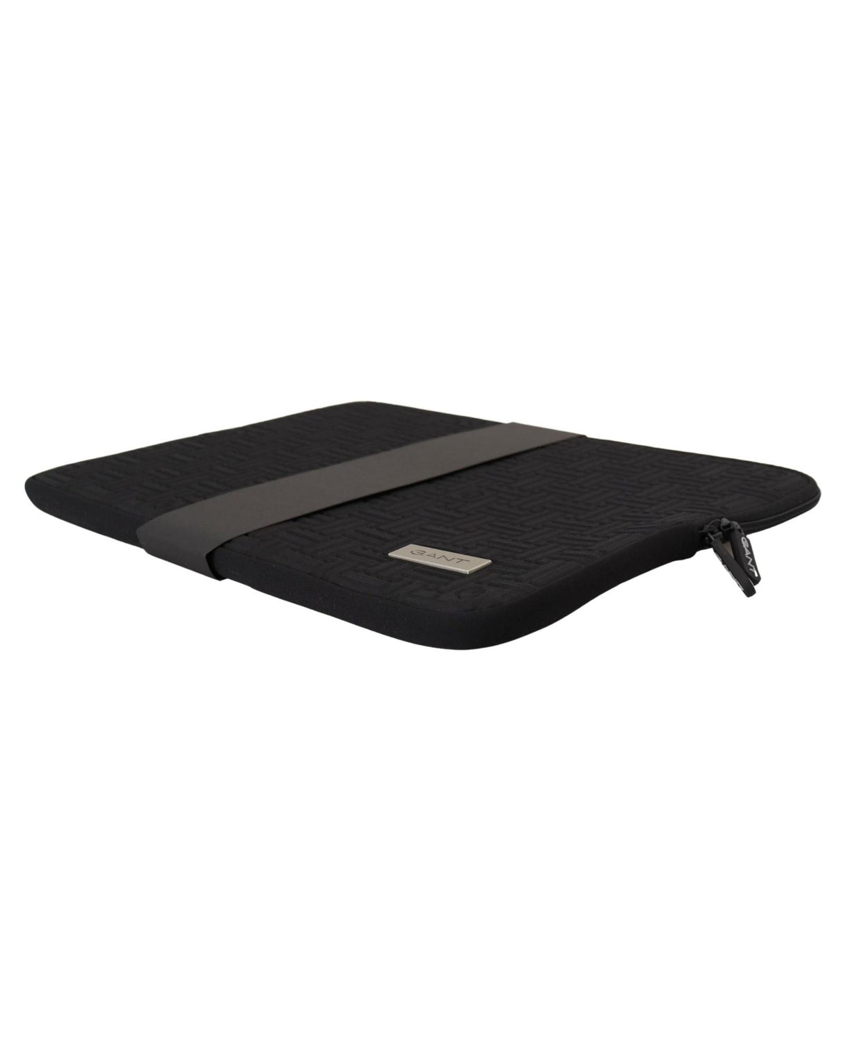 GANT Men's Neoprene Black Padded Laptop Sleeve Case with Zipper Closure - One Size