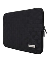 GANT Men's Neoprene Black Padded Laptop Sleeve Case with Zipper Closure - One Size - 45-Degree Angle