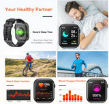 Smart Watch 44mm Bluetooth call Screen True Multidial Blood Oxygen Game Sports Mode Pro FOR IOS and Android White with 2 straps - Extra Image