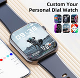 Smart Watch 44mm Bluetooth call Screen True Multidial Blood Oxygen Game Sports Mode Pro FOR IOS and Android White with 2 straps - Extra Image