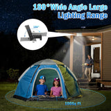 KagoLing Solar Lights Outdoor 202 LED Motion Sensor Lights IP65 Waterproof 120 Degree Beam Angle Solar Garden Lights 2 Pack with 5M Cable - Top-Down View