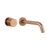 2020 shower Bath Burnished rose gold Gold Progressive Brass wall mixer tap faucet - Side View