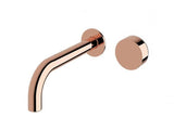2020 shower Bath Burnished rose gold Gold Progressive Brass wall mixer tap faucet - Top-Down View