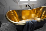 2020 shower Bath Burnished rose gold Gold Progressive Brass wall mixer tap faucet - Extra Image