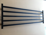 Premium Matte Black Towel Rack - 4 Bars, Square Design, AU Standard, 510x1500mm Wide
