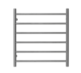 Premium Gunmetal Towel Rack - 6 Bars, Round Design, AU Standard, 650x620mm Wide