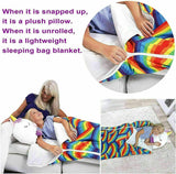 2022 Sleeping Bag Happy Nappers Kids Children Blanket Winter fluffy warm Xmas Gift - Side View
