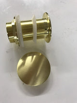 2020 new Burnished Brass gold Brushed Pop Up Waste Plug 40 mm NO Overflow - Front View
