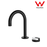 2021 New Marble Stone handle matte black wall taps 1/4 turn matte black pattern - 45-Degree Angle