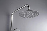 2023 Brushed Nickel Solid Stainless Steel 304 made shower set w diverter 200 mm head sprayer hand held head Suit Outdoor - Extra Image