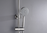 2023 Brushed Nickel Solid Stainless Steel 304 made shower set w diverter 200 mm head sprayer hand held head Suit Outdoor - Extra Image