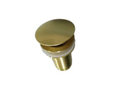 2021 new brushed Nickel Brushed stainless steel Pop Up Waste Plug 40 mm NO Overflow - Front View