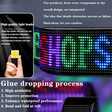 Programmable LED Matrix Panel Flexible Screen IP65 with APP Control 120*595mm