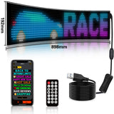 Programmable LED Matrix Panel Flexible Screen IP65 with APP Control 192*898mm - Front View