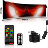 Programmable LED Matrix Panel Flexible Screen IP65 with APP Control 192*898mm - Side View