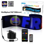 Programmable LED Matrix Panel Flexible Screen IP65 with APP Control 192*898mm - Extra Image
