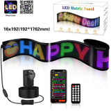 Programmable LED Matrix Panel Flexible Screen IP65 with APP Control 192*1762mm - Extra Image