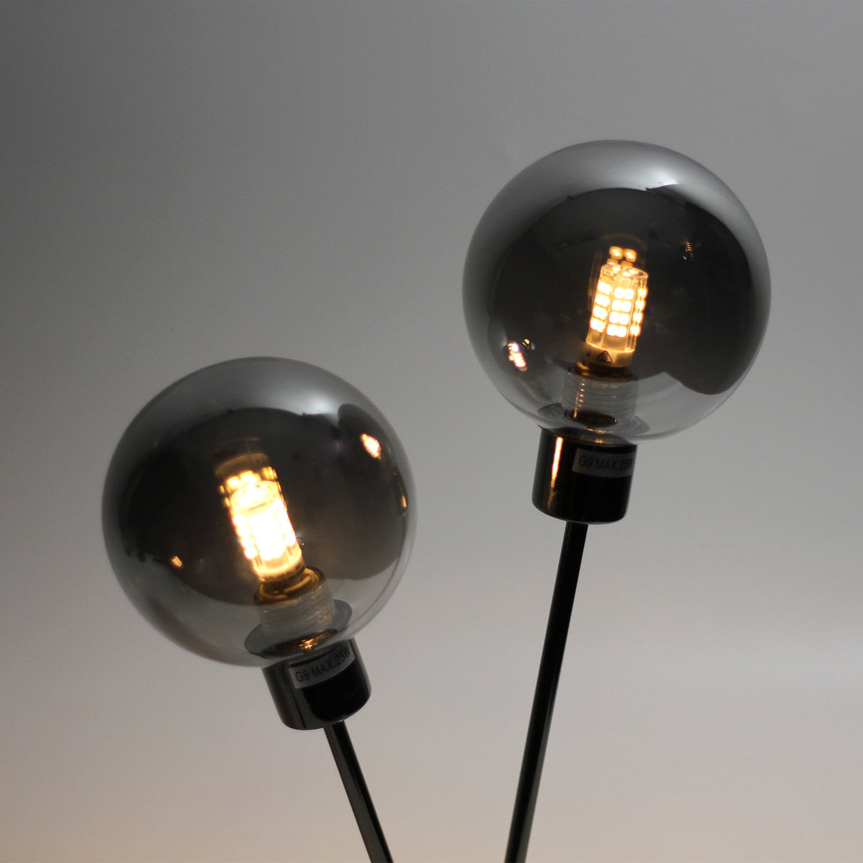 Grette Modern Black Chrome Table Light
