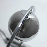 Contemporary Chrome Sphere Table Lamp - Rear View